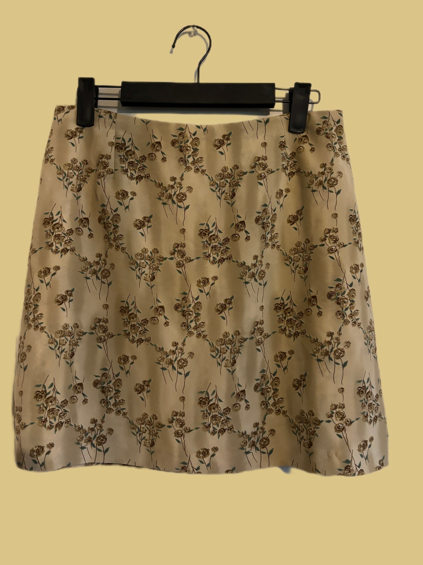 Fall Floral Mini Skirt (M)