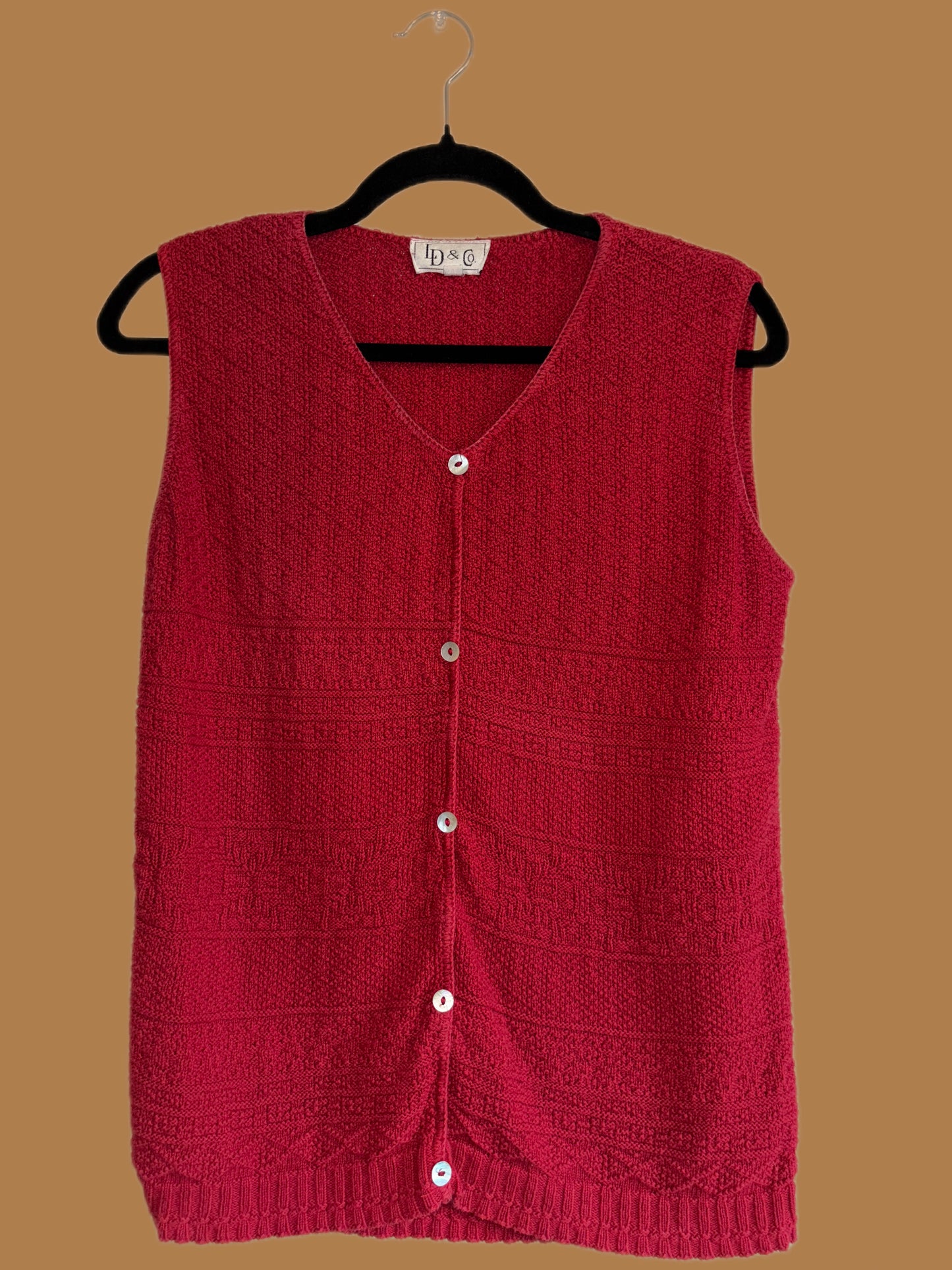 Vintage knit vest (S)