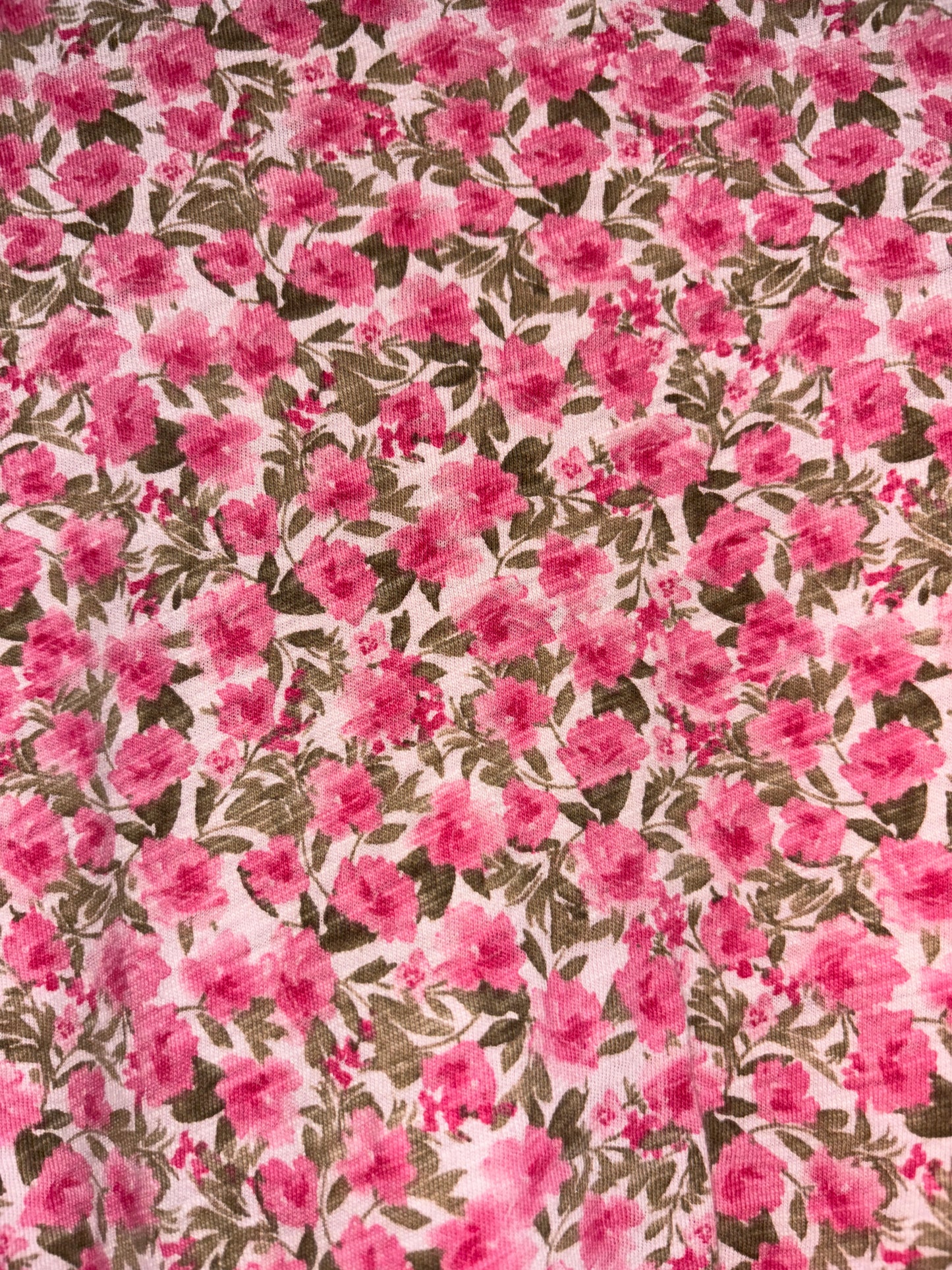 100% cotton pink floral tee (XL)