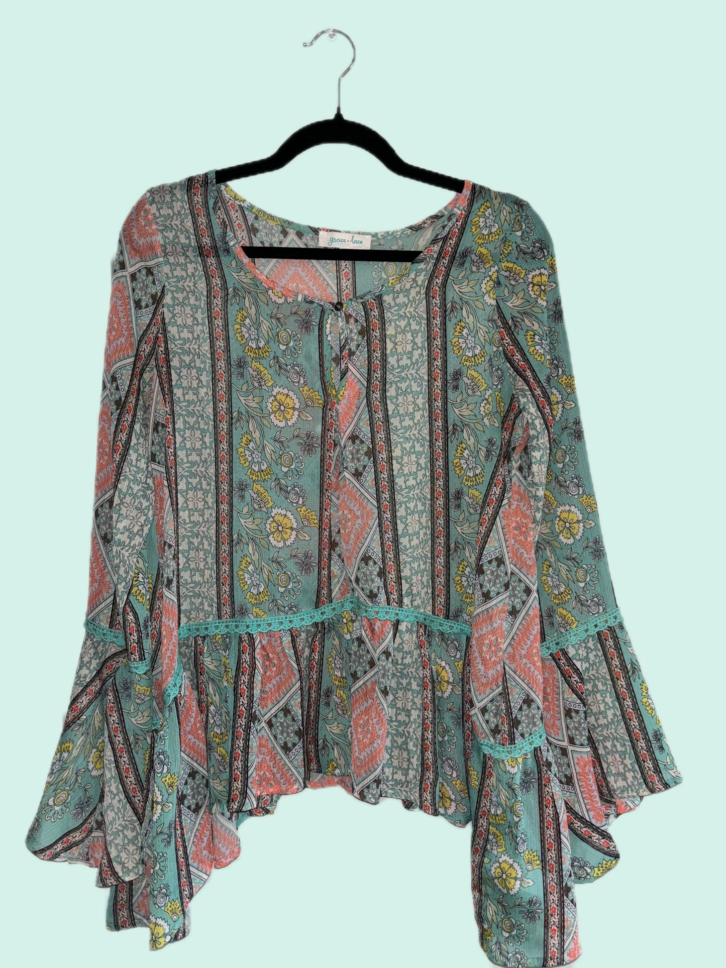 Boho flowy top (S/M)