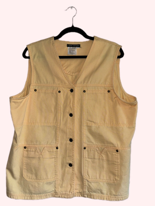 100% cotton cargo vest (XL)