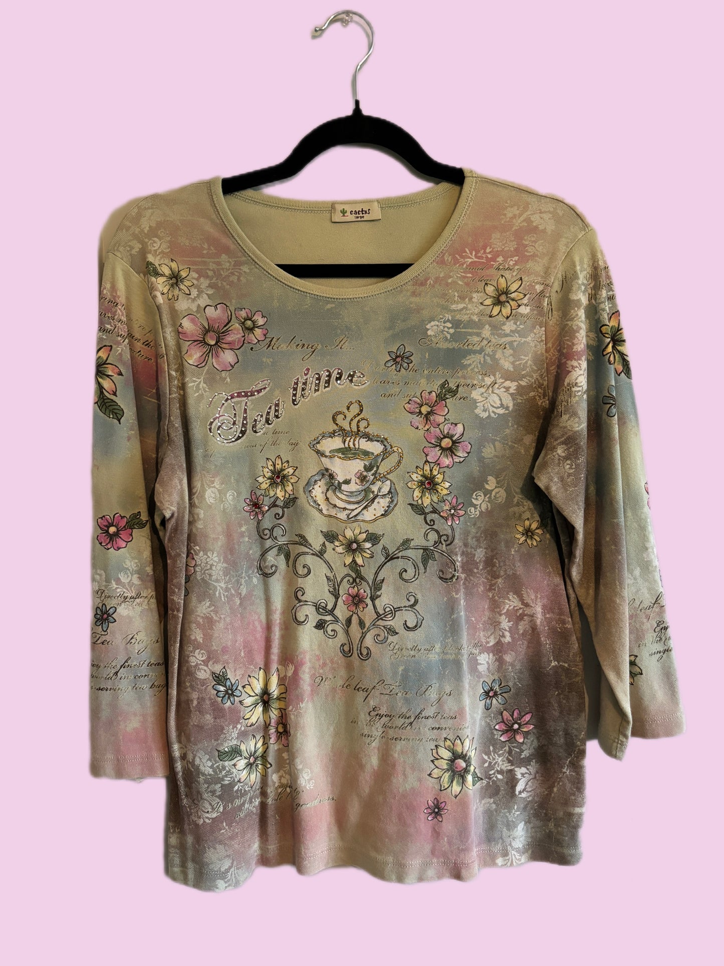 Vintage tea time long sleeve (L)