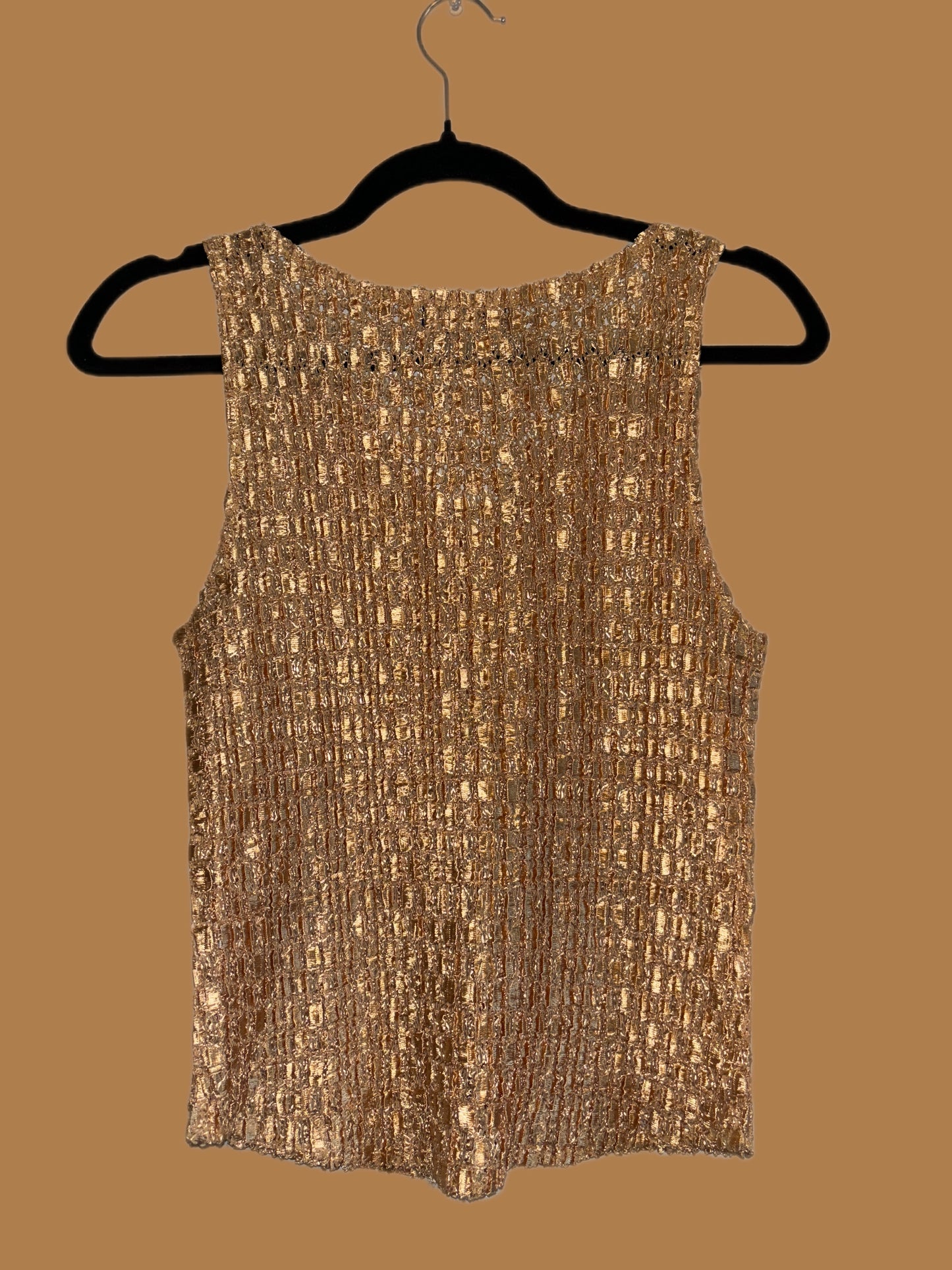 Vintage gold stretch tank (M/L)