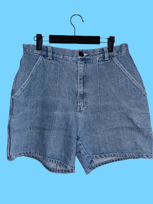 Vintage denim cargo shorts (M)