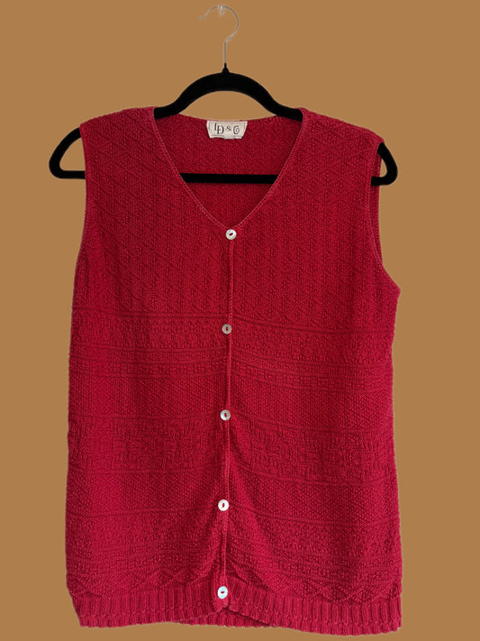 Vintage knit vest (S)