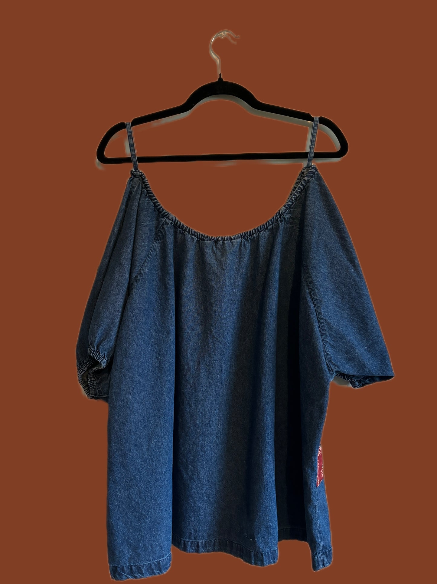 Vintage unique denim top (XL)