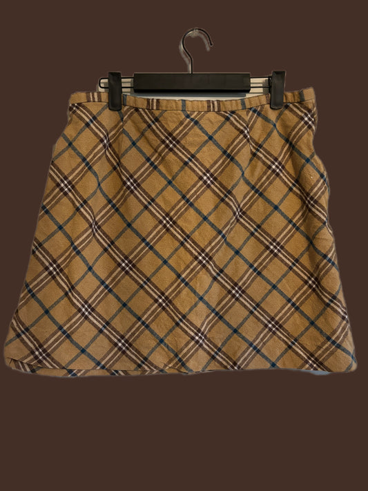 Plaid mini skirt (M)