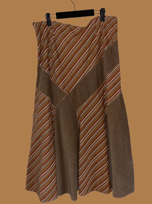 100% cotton maxi skirt (XL)