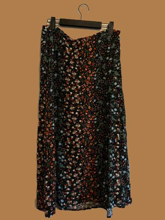 Fall Coloured Floral Maxi(M)