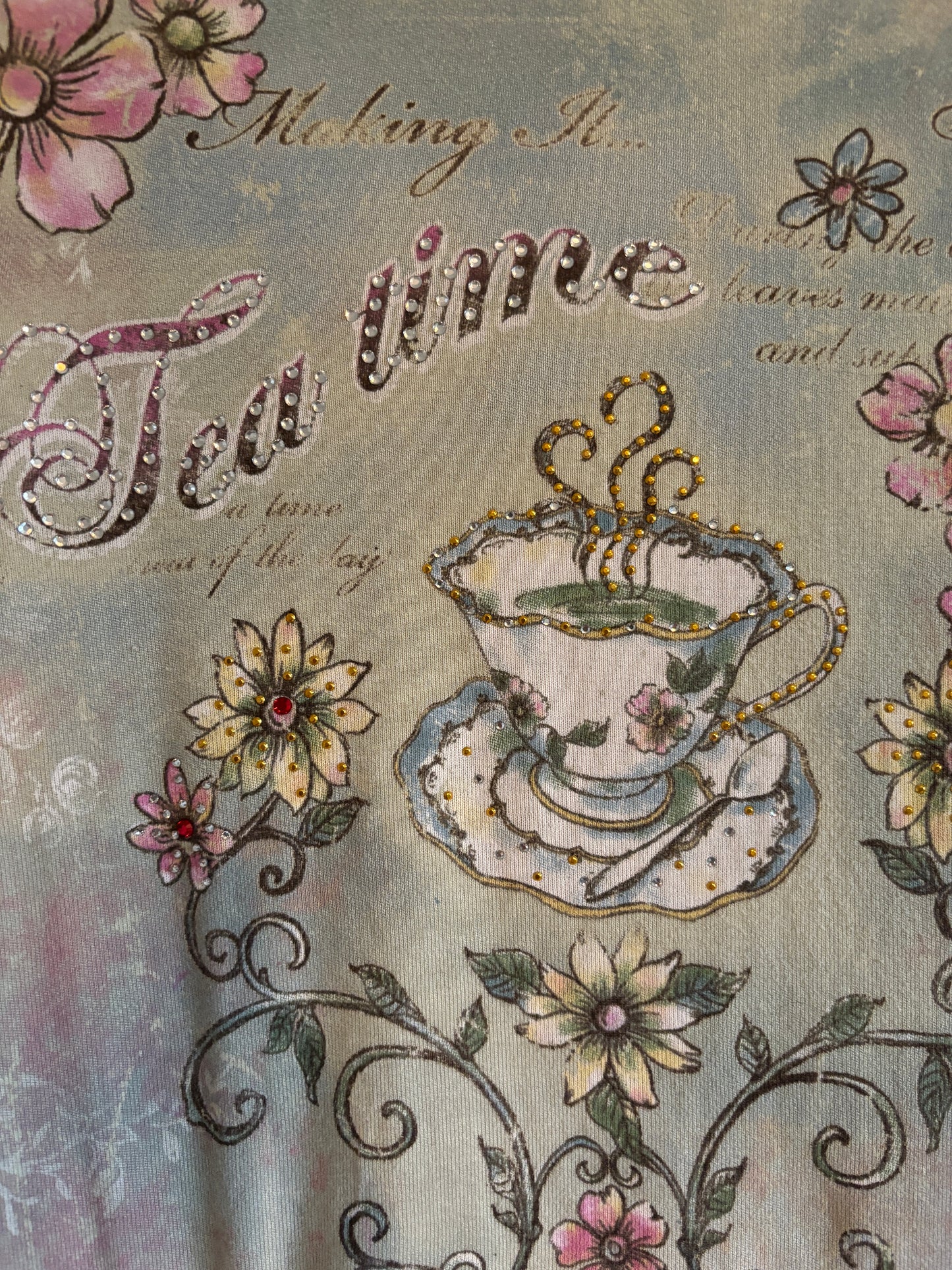 Vintage tea time long sleeve (L)