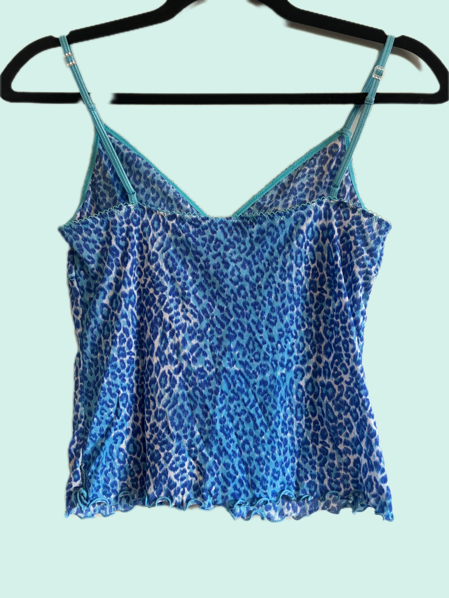 Y2K Sheer Cheetah Tank (S)