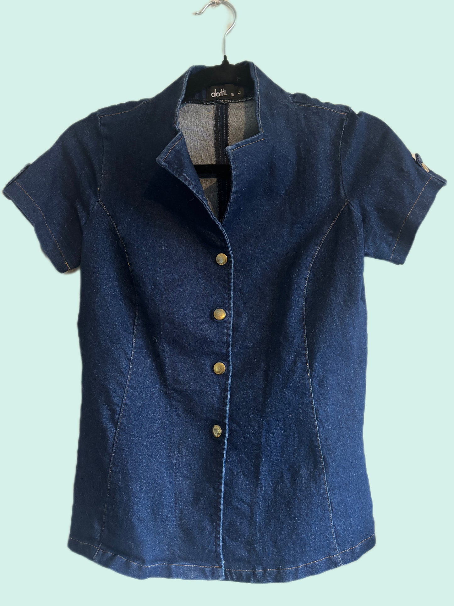 Denim Button Up Top (S/M)