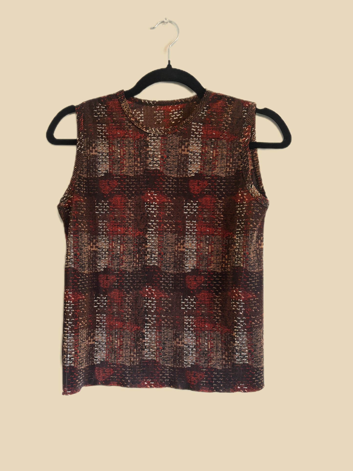 Earthy Sleeveless Top (M)