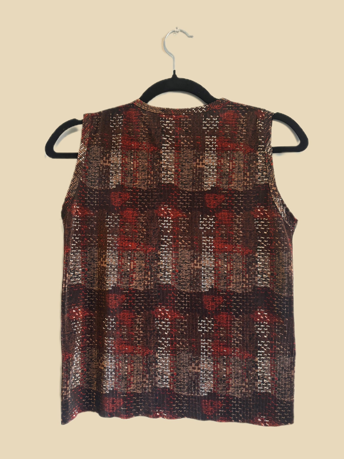 Earthy Sleeveless Top (M)