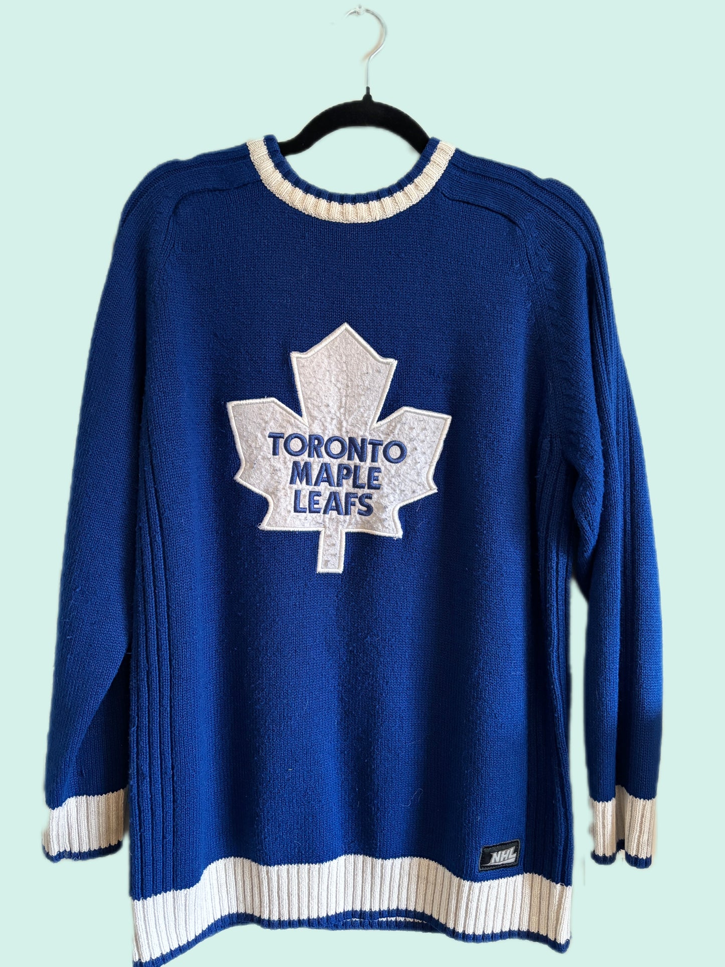 Vintage Leafs Knit Sweater (L)