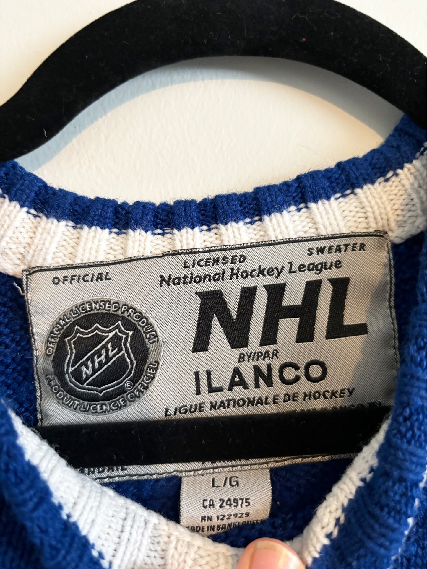 Vintage Leafs Knit Sweater (L)