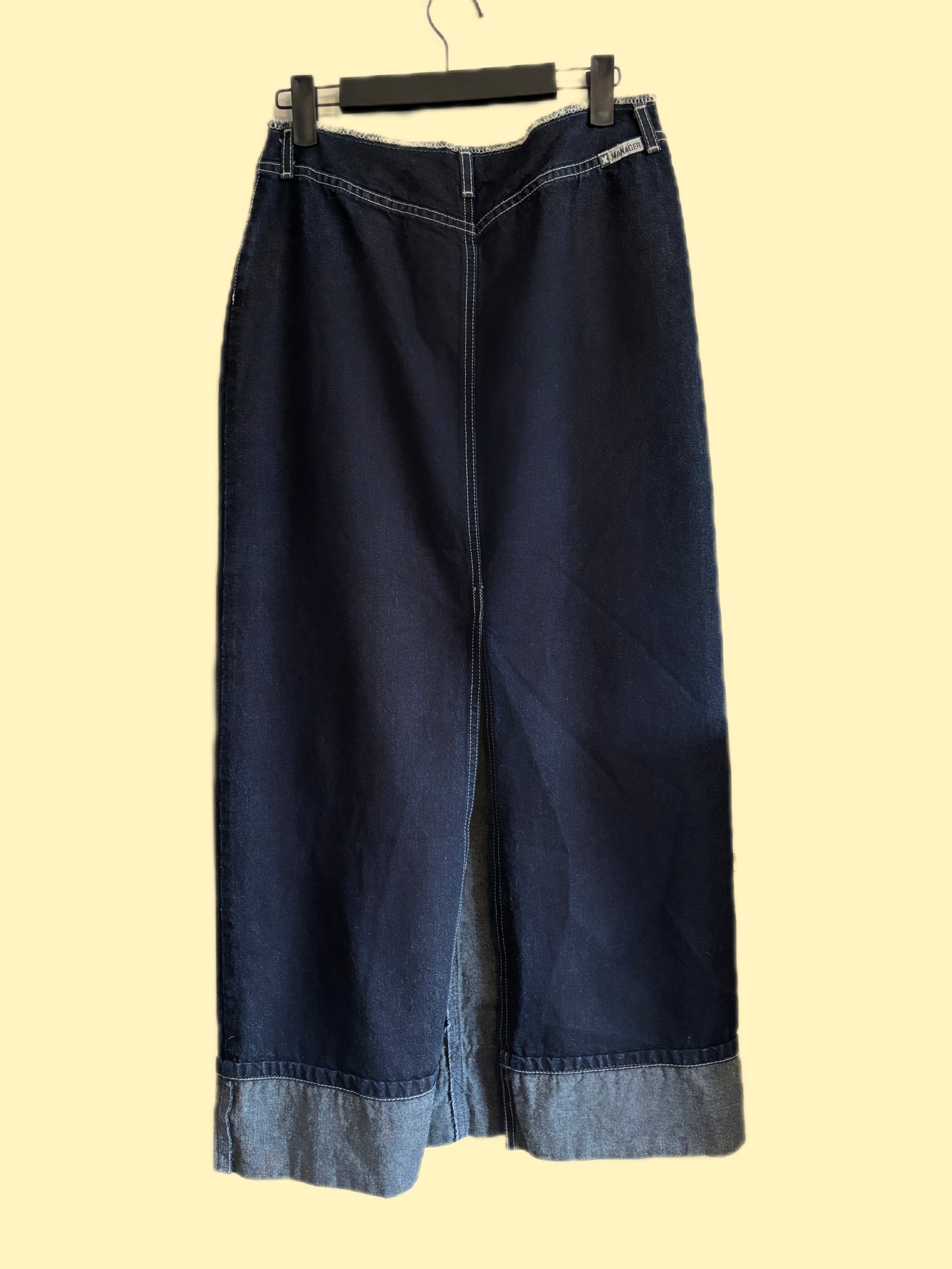 Vintage Denim Maxi Skirt (S)