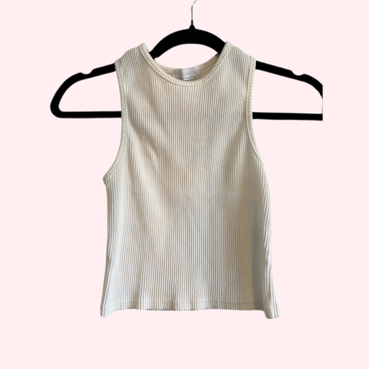 Essential Basic White Tank (M)