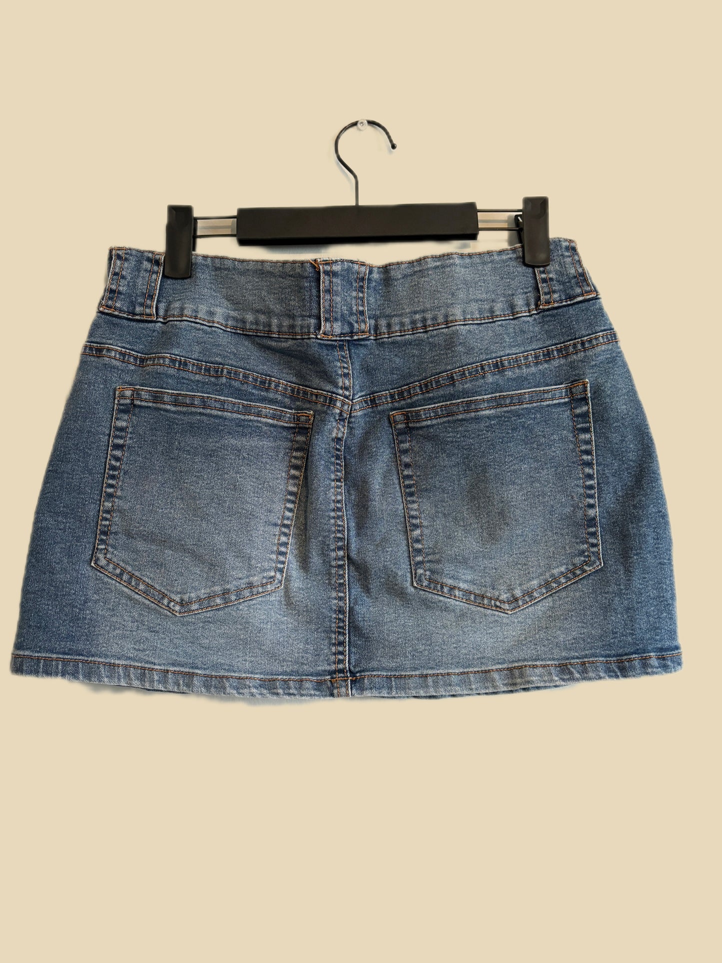 Y2K Denim Mini Skirt (M)