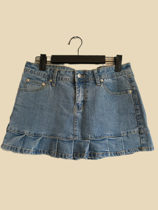 Lightwash Denim Mini Skirt (S)