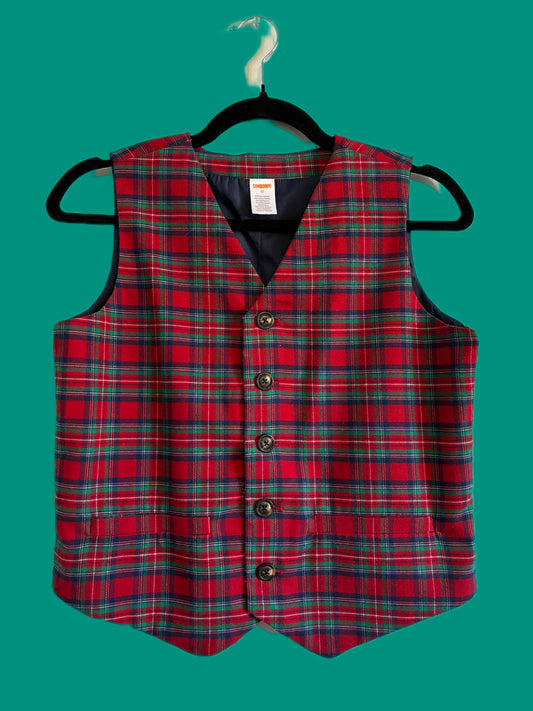 Plaid Vest (S)